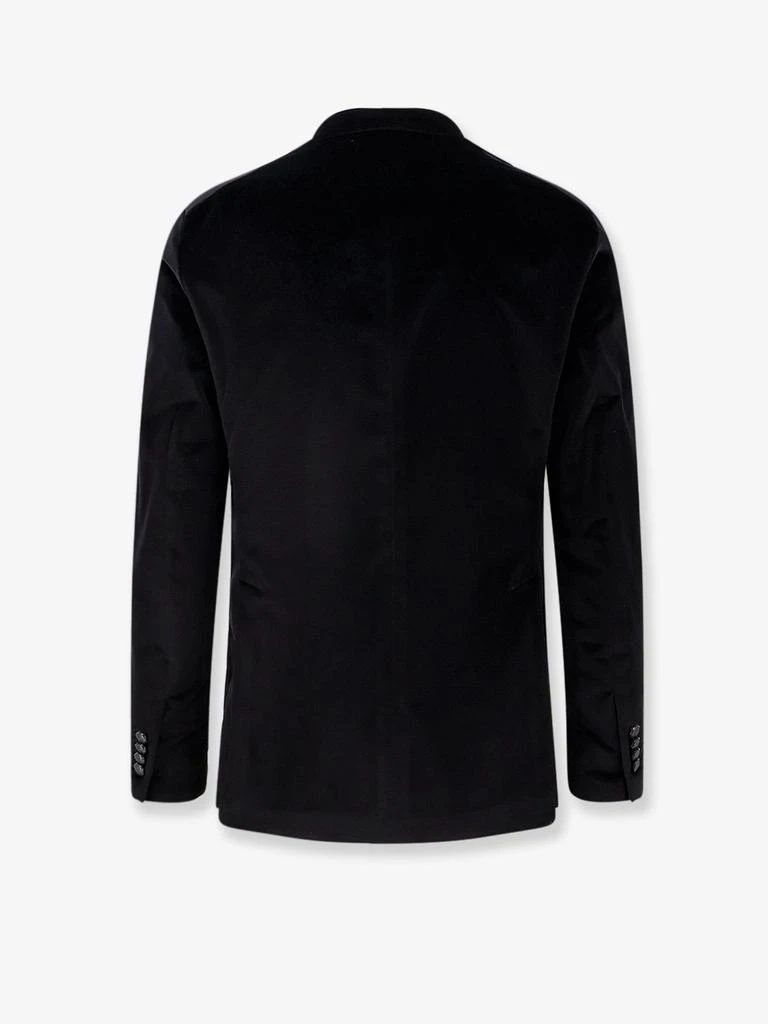 TAGLIATORE Single-breasted velvet blazer 2