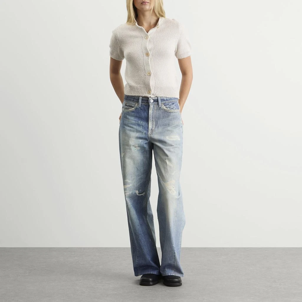 Our Legacy Our Legacy Wide Leg Distressed Jeans 4