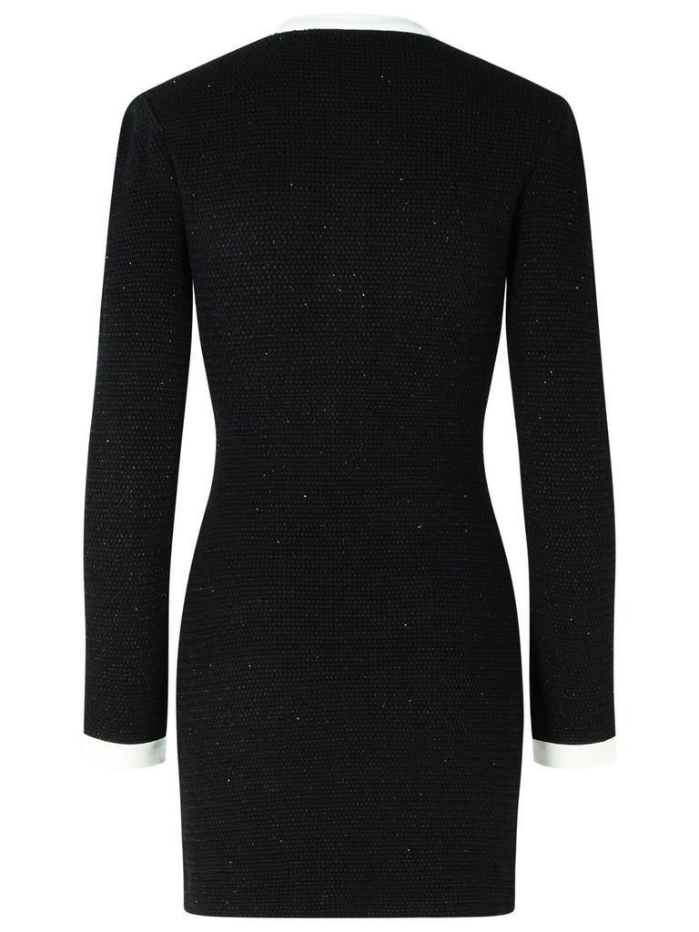 Self Portrait Self-Portrait Knitted Contrast Collar Mini Dress