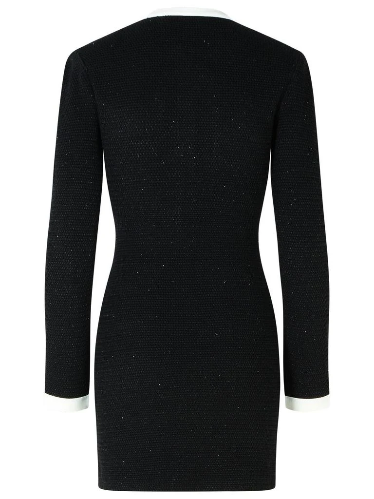 Self-Portrait Self-Portrait Knitted Contrast Collar Mini Dress 2