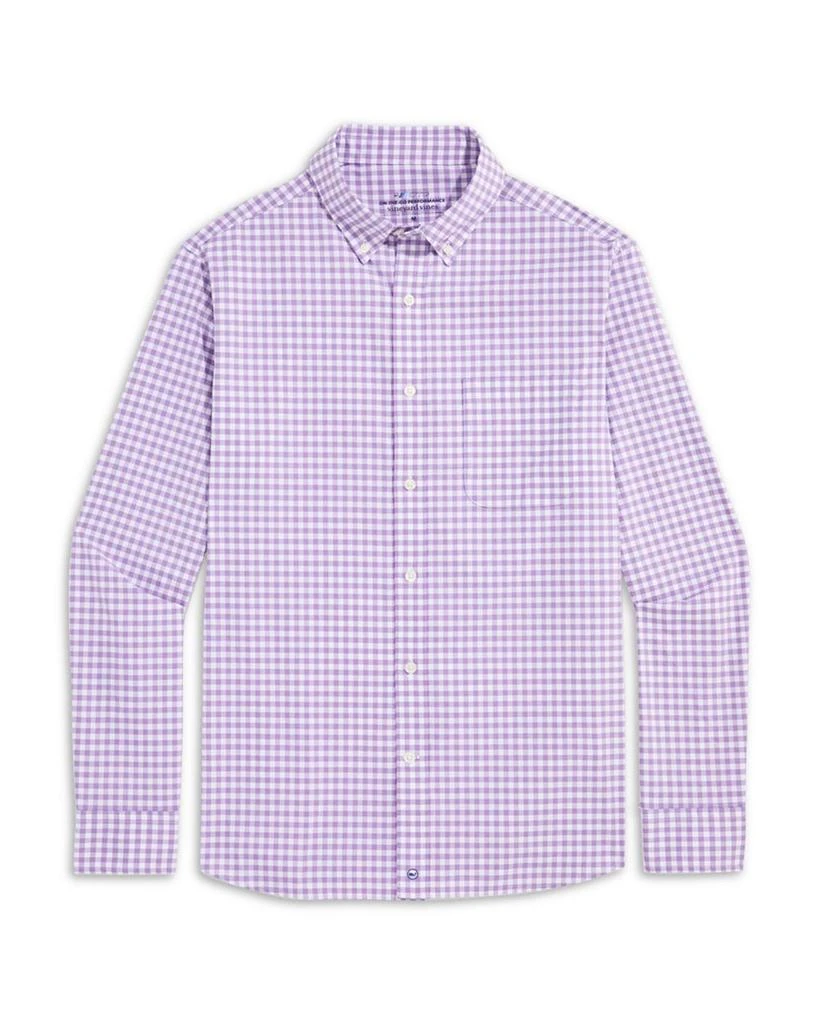 Vineyard Vines Gingham On-The-Go brrr° Classic Fit Shirt 1