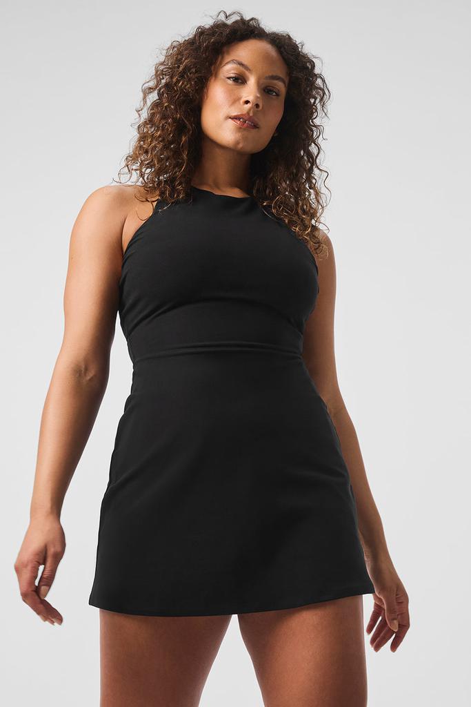 Alo Alosoft Backspin Dress - Black - Dresses & Skirts - Free
