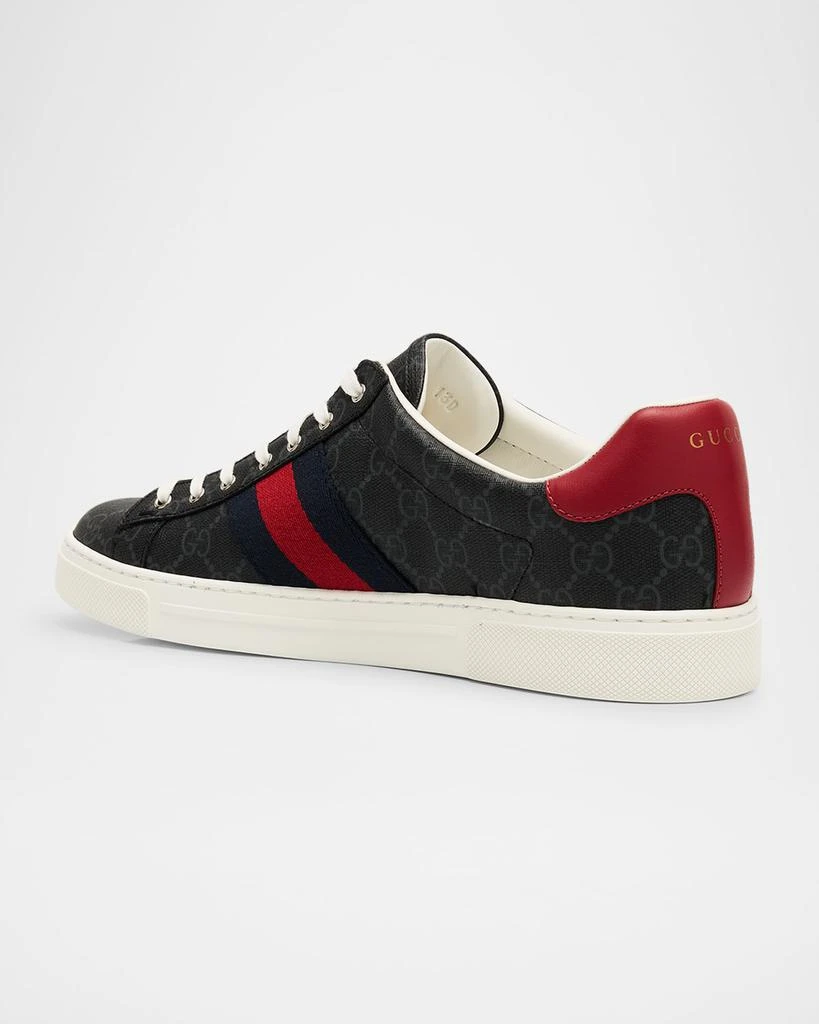 Gucci Men's Gucci Ace Low-Top Sneakers with Web 4
