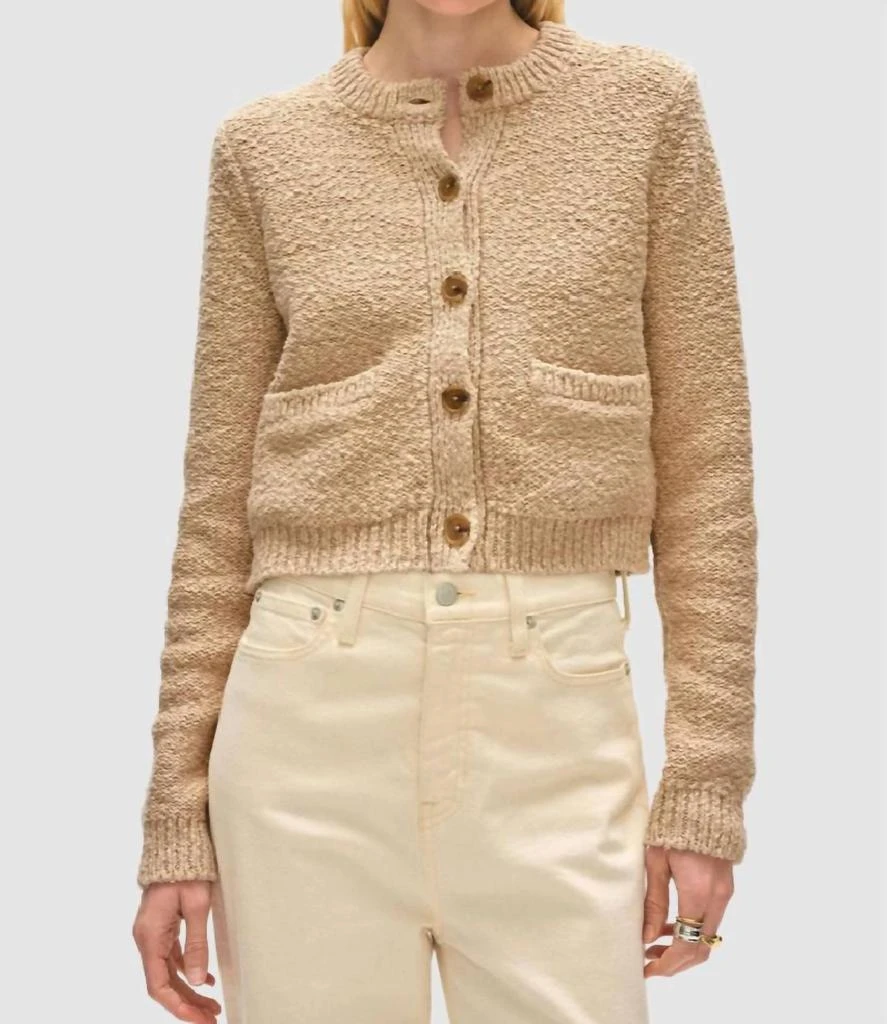 White + Warren White + Warren - Cotton Slub Pocket Cardigan 1