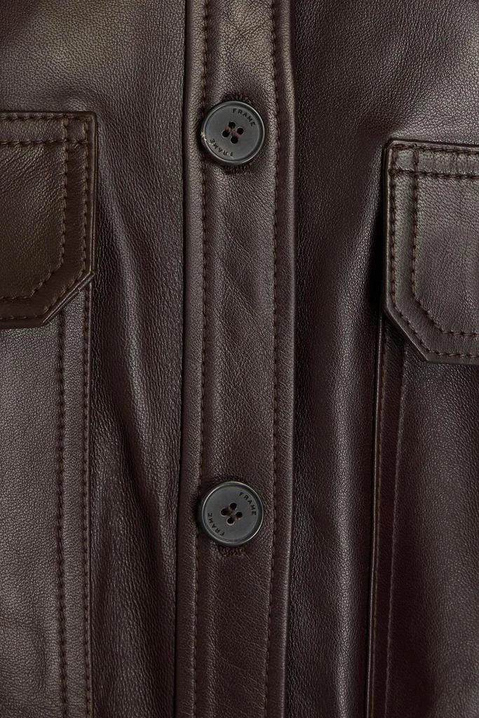 FRAME Oversized leather shirt 4