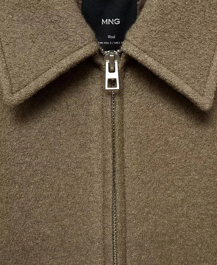 Mango Women's Pocketed Wool-Blend Jacket 3