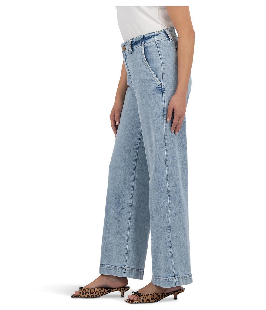 KUT from the Kloth Jean High Rise Wide Leg With Trouser Pocket