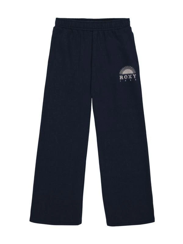 Roxy Girls Sunshine Mindset Logo Wide-Leg Pants 1