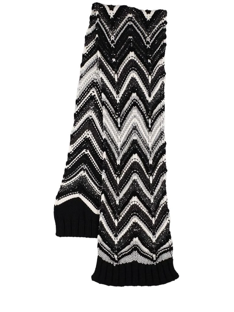 Missoni Zig Zag Wool Knit Scarf 1