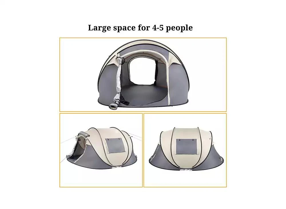 Slickblue 4-Person Pop Up Camping Tent, Easy Setup for Hiking, Fishing, Beach & Outdoor Adventures 4