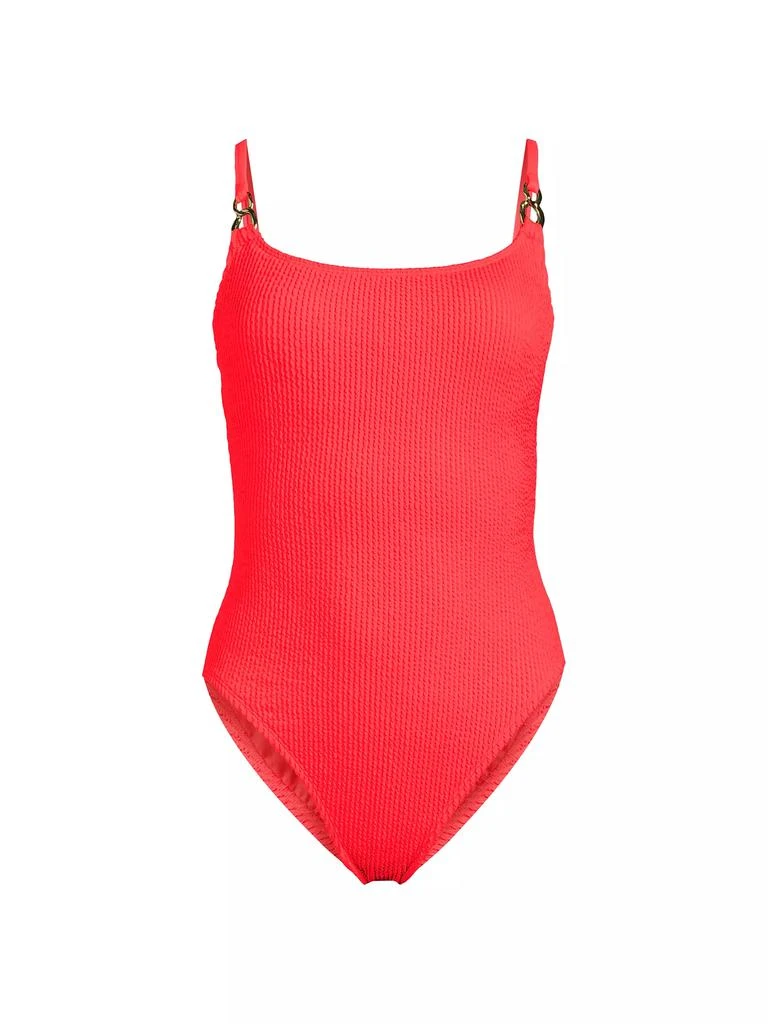 Lilly Pulitzer Alizee Crinkled One-Piece Swimsuit 1