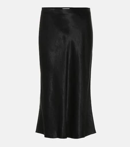 Vince Satin slip midi skirt 1