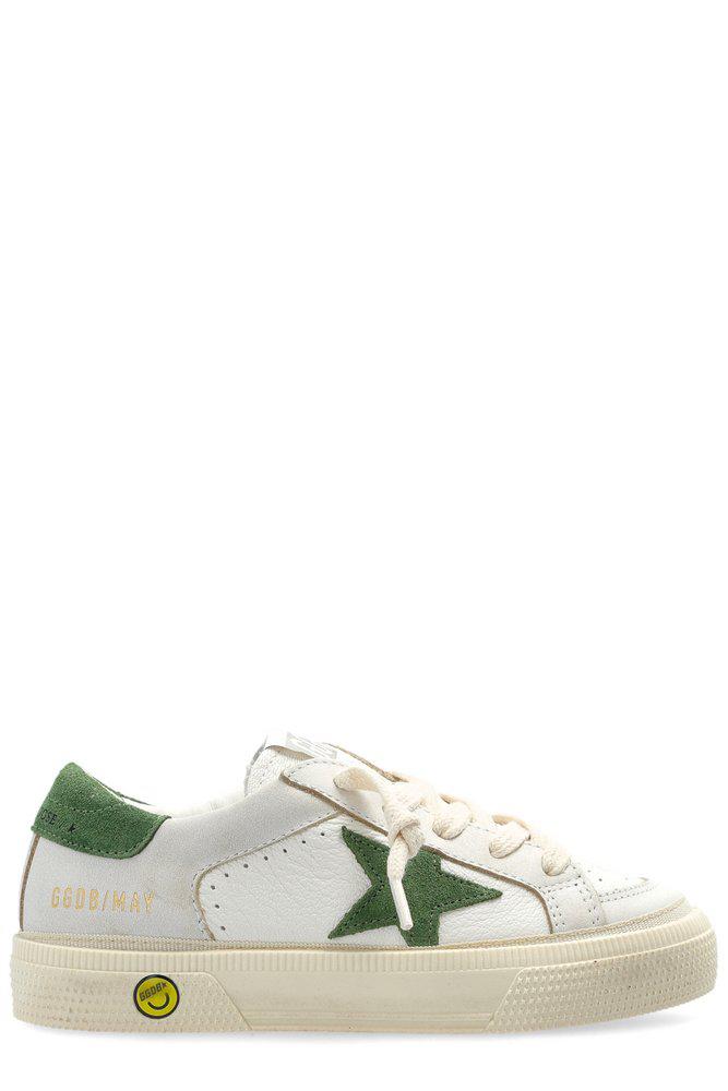 Golden Goose Golden Goose Kids May Star Patch Sneakers