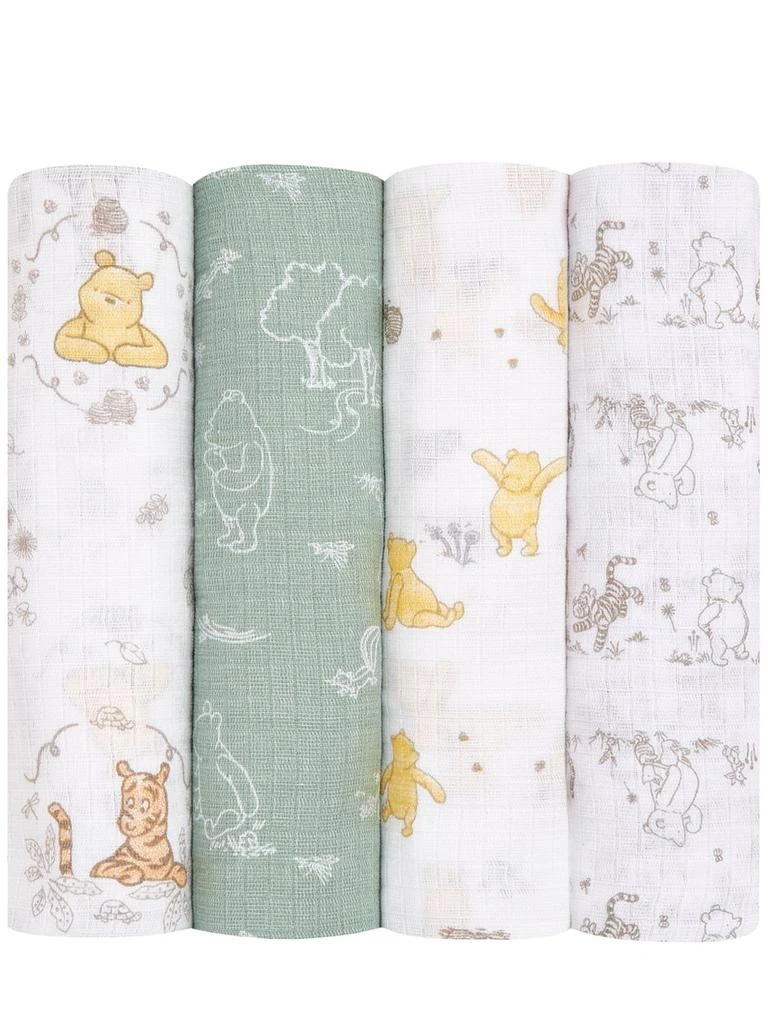 ADEN + ANAIS Set Of 4 Disney Cotton Muslin Swaddles 1