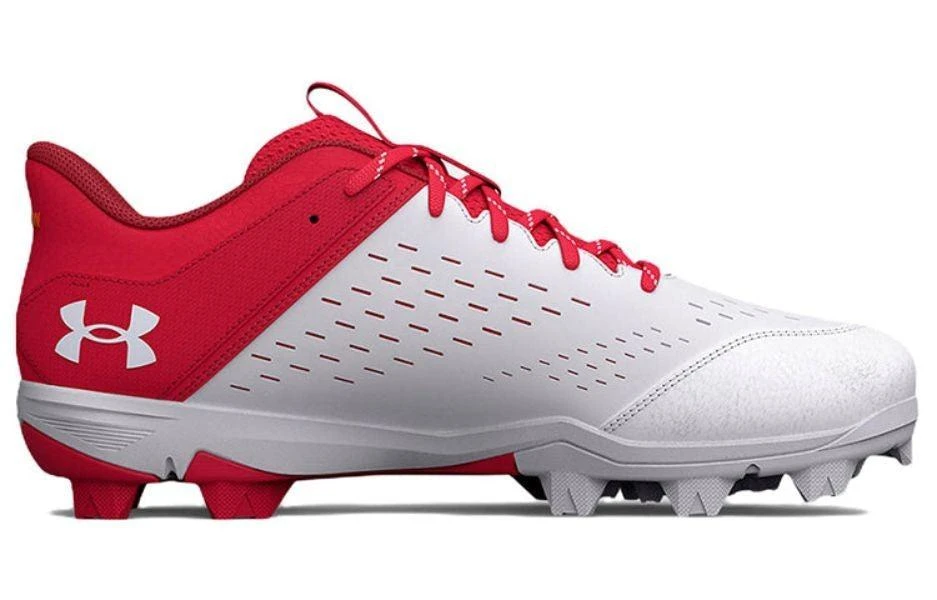 Under Armour Leadoff Low RM 3025589-600 Men's Red White Baseball Cleats ACAD685 3