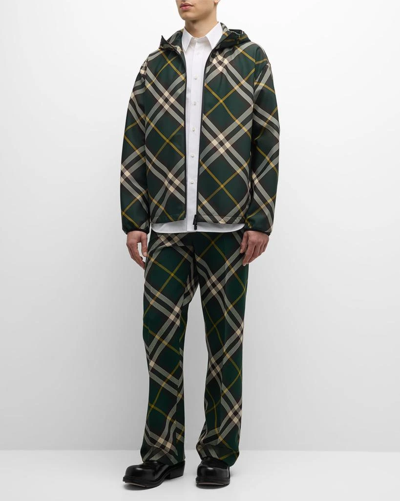 Burberry Men's IP Check Wool Suit Pants 3