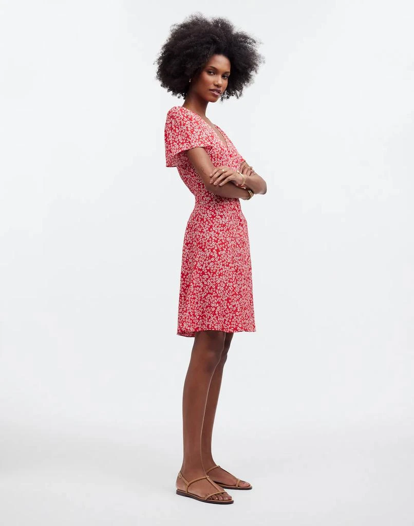 Madewell Flutter-Sleeve Mini Dress in Floral 3