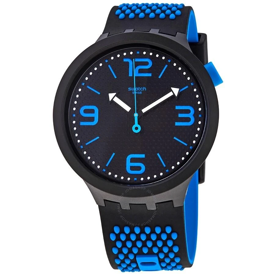 Swatch BBBlue Quartz Black Dial Men's Watch SO27B101 1
