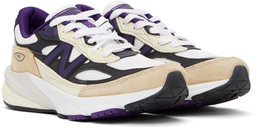 New Balance Off-White & Purple Made in USA 990v6 Sneakers 4