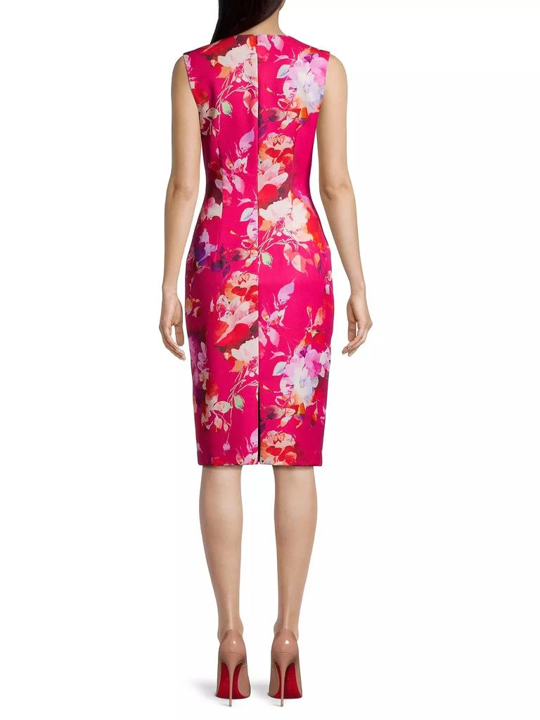 Black Halo Oriana Floral Sheath Dress 5