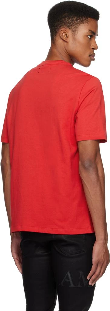 AMIRI Red 'AMIRI' Staggered Logo T-shirt 3