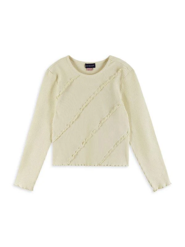 Andy & Evan Girl's 2-Piece Rib Knit Top & Corduroy Skirt Set 3