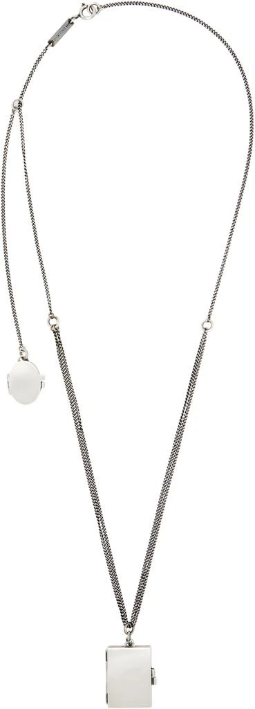 ANN DEMEULEMEESTER Silver Apo Memory Photo Holder Necklace 1