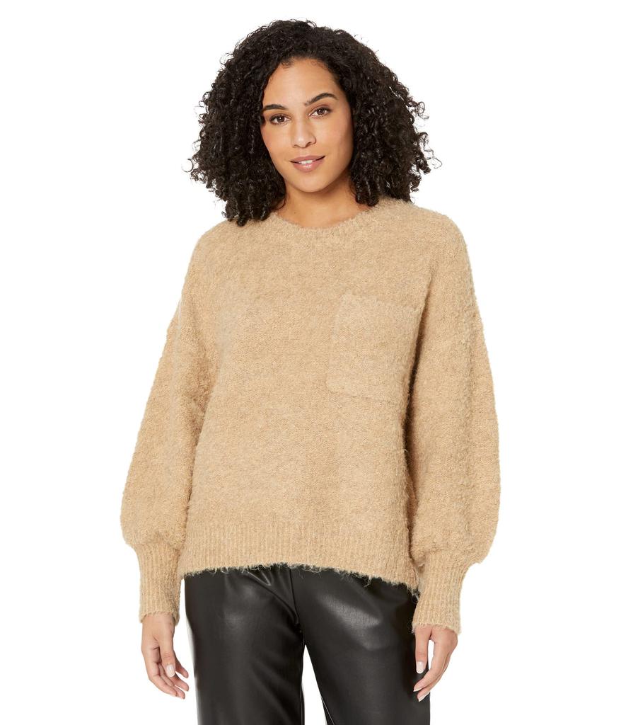 Vince Camuto Bocle Crew with Chest Pocket