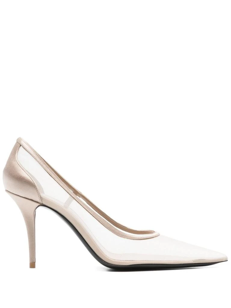 Yves Saint Laurent NORMA NUDE 90 GRID HEEL SALON SHOE 1