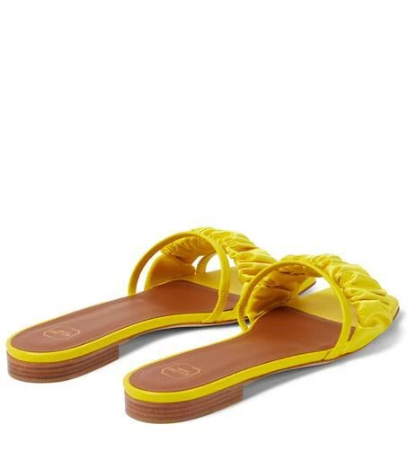 Malone Souliers Demi leather and satin slides 3