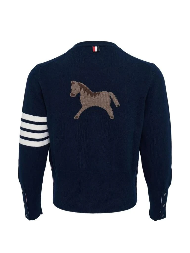 Thom Browne Thom Browne 4 Bar Stripe V-Neck Button-Up Cardigan 2