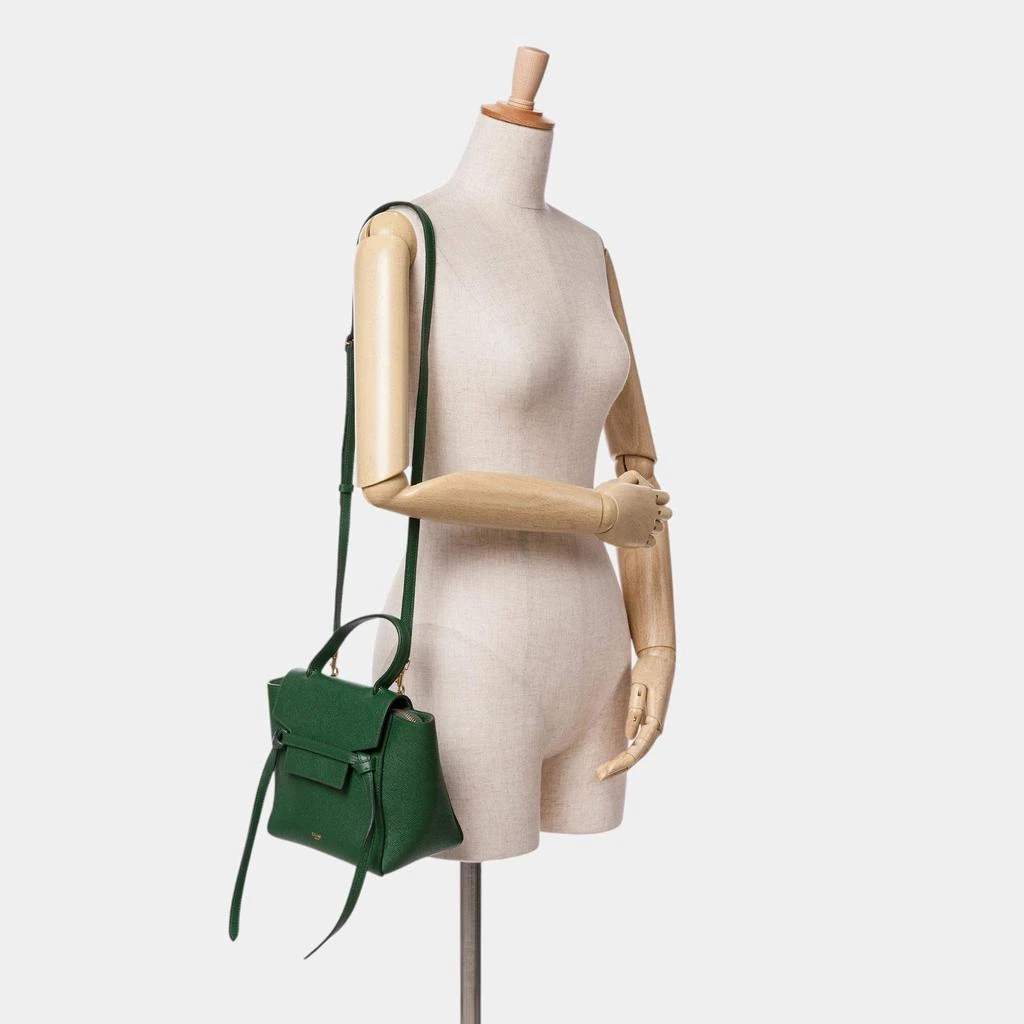 Celine Celine Green Leather Nano Belt Bag 10
