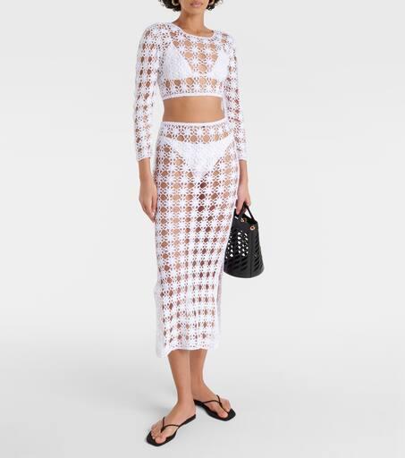 ANNA KOSTUROVA Bella crochet cotton crop top