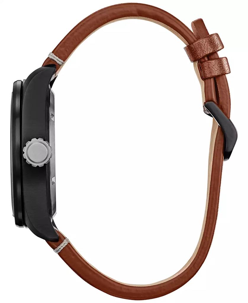 Citizen Eco-Drive Men's Star Wars Chewbacca Brown Leather Strap Watch 43mm