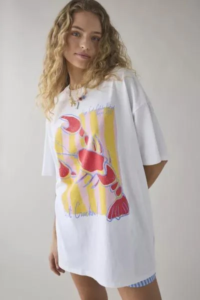 BDG BDG Lobster Graphic Cotton T-Shirt Dress 1