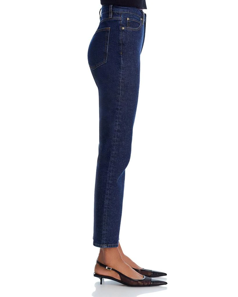FRAME The Borrowed High Rise Ankle Slim Leg Jeans in Taboo 4