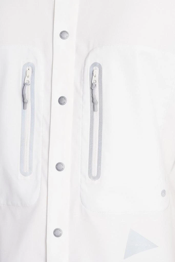 And Wander And Wander Logo-Printed Press-Stud Fastened Shirt 5