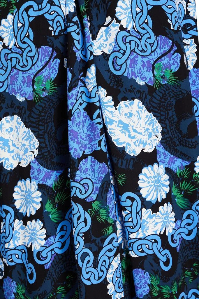 Diane von Furstenberg Silka cutout printed crepe mini dress 4