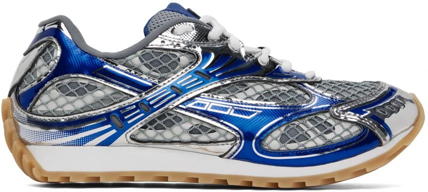 Bottega Veneta Gray & Blue Orbit Sneakers 1
