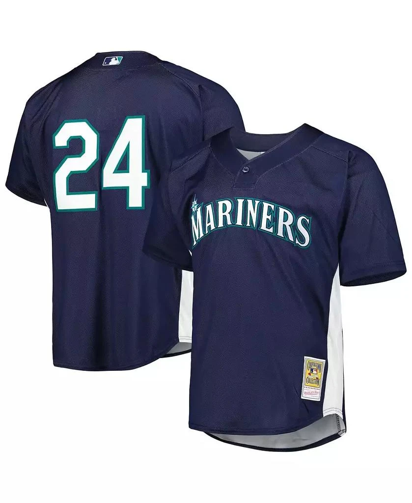 Mitchell & Ness Men's Ken Griffey Jr. Navy Seattle Mariners Cooperstown Collection Mesh Batting Practice Jersey 1