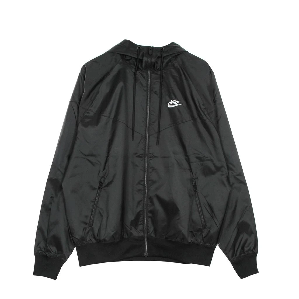 NIKE Windbreaker Men Sportswear Woven Lined Windrunner Hooded Jacket Black/white 1