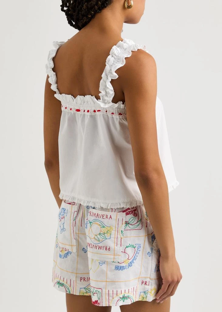 DAMSON MADDER Pauline ruffled cotton top 3