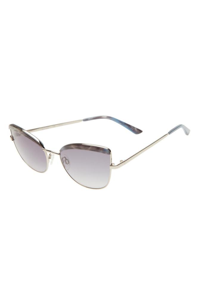 Isaac Mizrahi 55mm Gradient Cat Eye Sunglasses