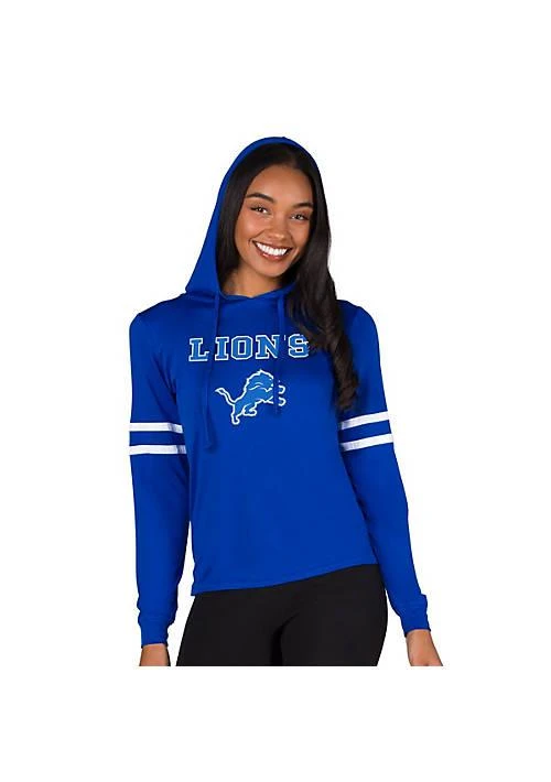 Concepts Sport Sport Nfl Marathon Ladies Detroit Lions Knit L S Hoodie 1