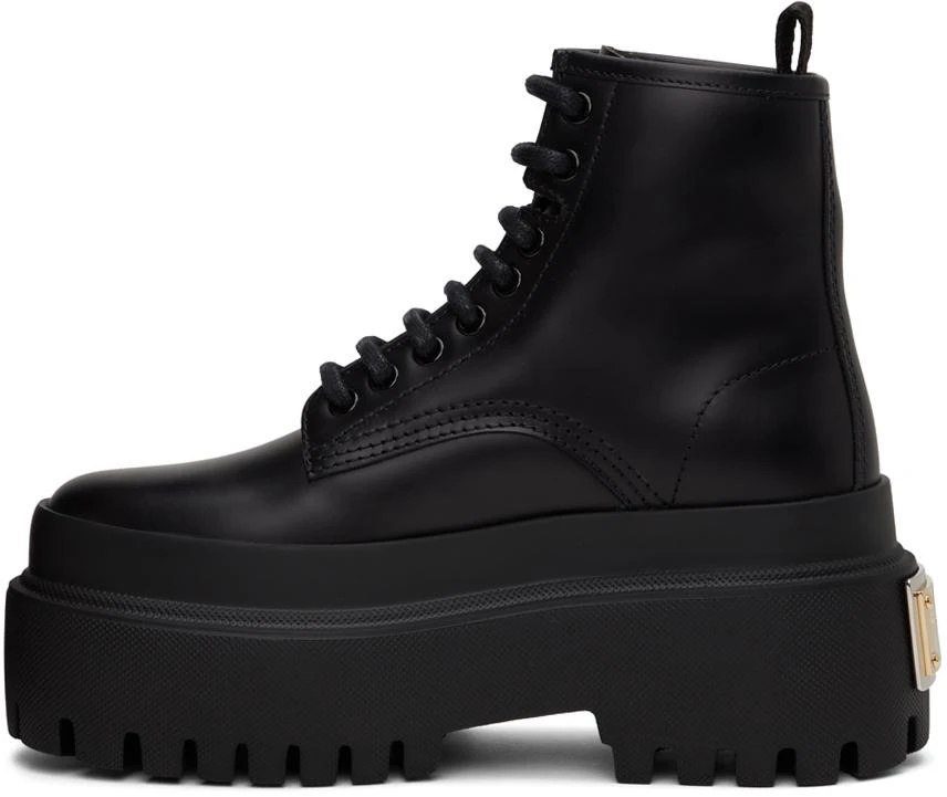 Dolce
Gabbana Black Logo Plaque Boots 3
