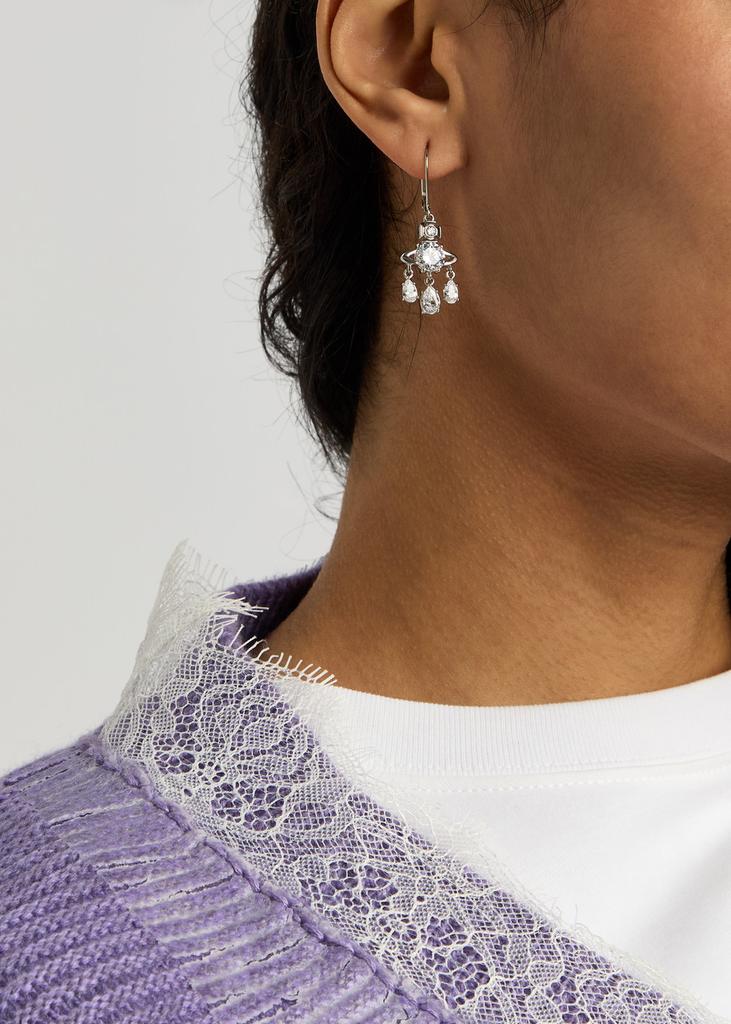 ◆ Vivienne Westwood ◆ Joaquina オーブ ドロップ ピアス ◆ Vivienne Westwood Joaquina Drop Earrings | Silver | FARFETCH