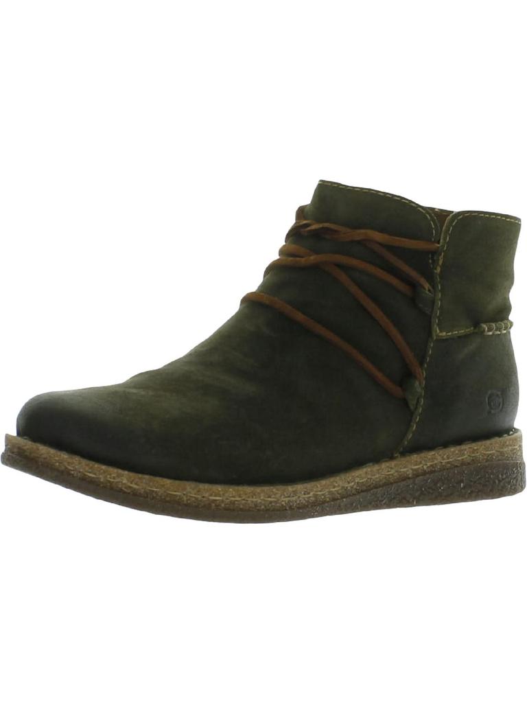 Born Calyn Womens Leather Pull On Chukka Boots