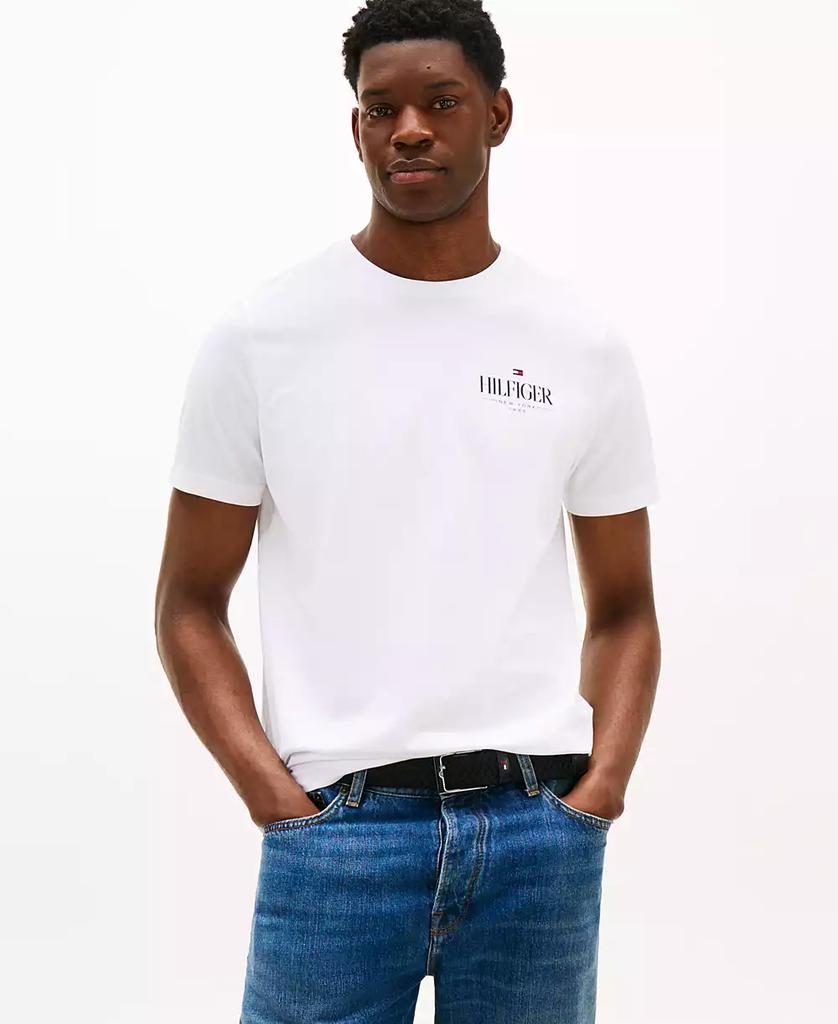 Tommy Hilfiger Men's Relaxed Fit Short Sleeve Crewneck Stack Logo T-Shirt