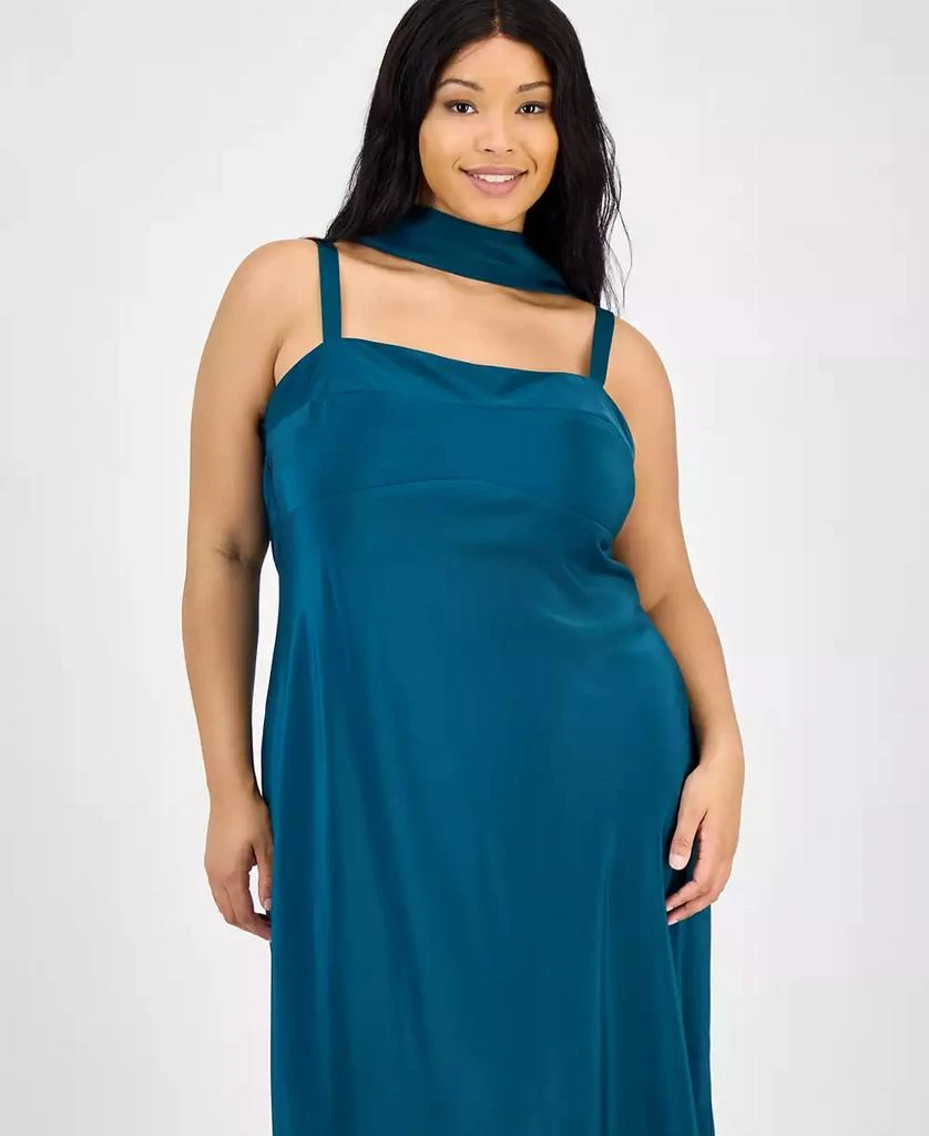 knee length dresses for ladies Plus Size Short Sleeve Gathered Midi Dress – 2020AVE main image 1