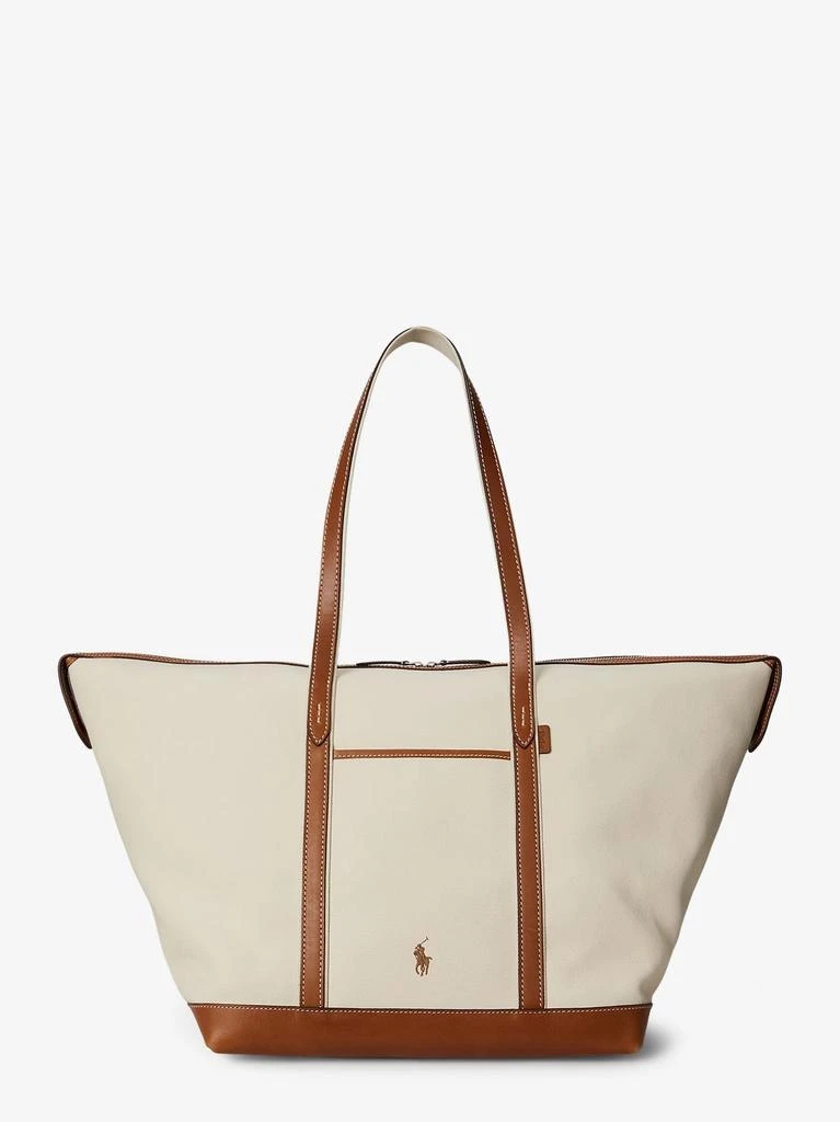 Ralph Lauren Canvas travel bag with leather profiles 1